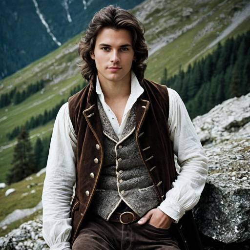 Young Man in 18th Century Alpine Clothing