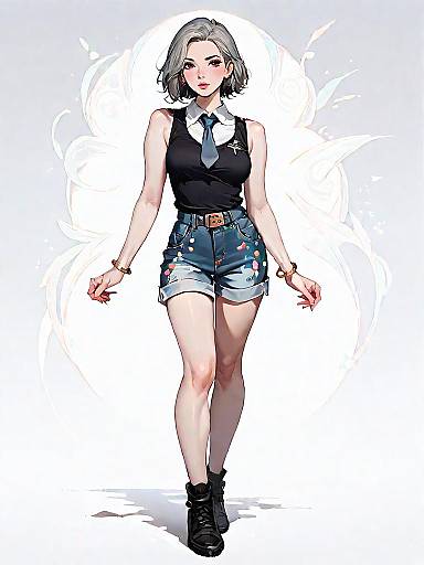 Stylish Woman in Casual Attire