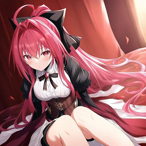 Illustration of Corticarte apa lagranges, shinkyoku soukai polyphonica in the style of Ram hachimin