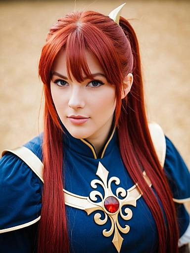 Lifestyle costume photo of Anna (fire emblem). Cosplay clothes