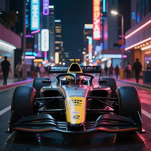 Hyper-Realistic Futuristic Race Car Driver