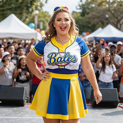 Joyful Plus Size Baseball Dress