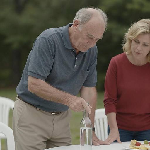 Outdoor Portrait of an Older Man and Woman