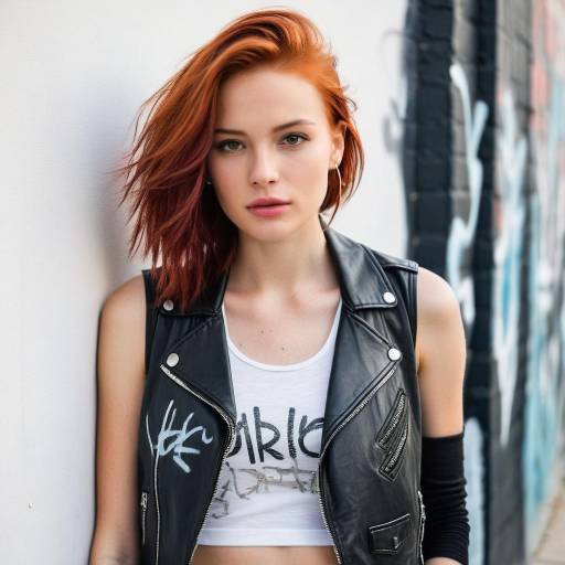 Urban Young Woman in Modern Fashion