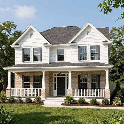 French Country Two-Story Home Design