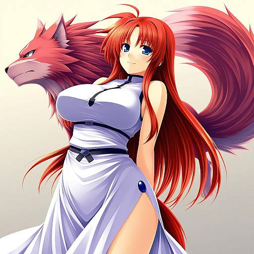 Illustration of Arf, lyrical nanoha in the style of Tro