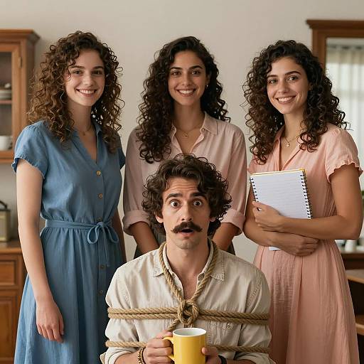 Smiling Group Portrait with a Twist