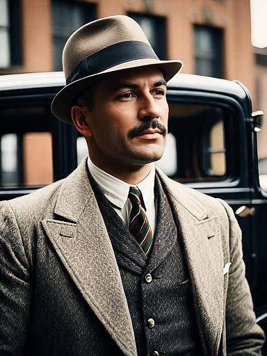 Stylish 1920s Vintage Portrait