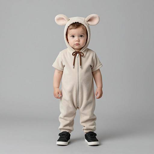 Adorable Newborn in Dumbo Costume Photo