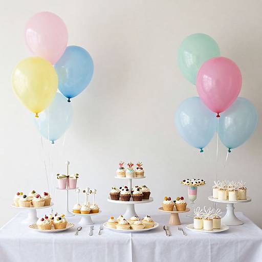 Balloon Themed Dessert Table Ideas