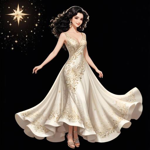 Elegant Woman in Cream Dress Portrait Elegant Woman in Cream Dress Portrait