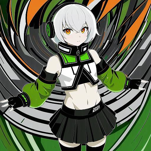 Illustration of Anby demara, zenless zone zero in the style of Maullarmaullar