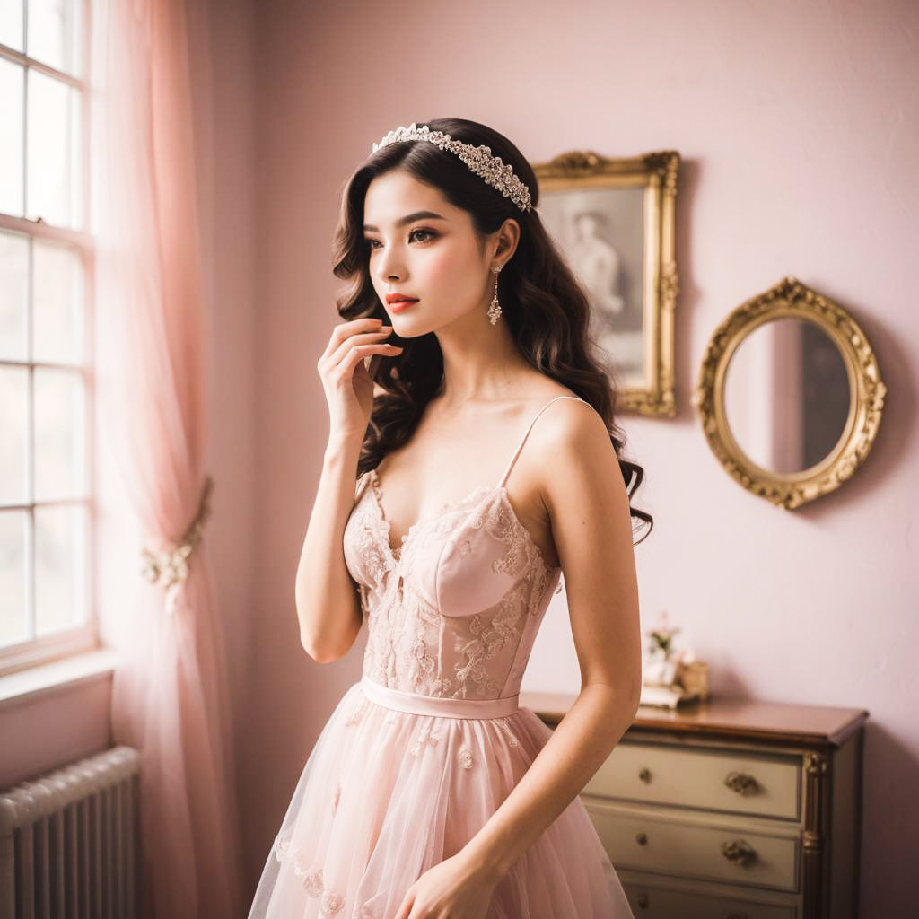 Elegant Vintage Lingerie Shoot at Dawn