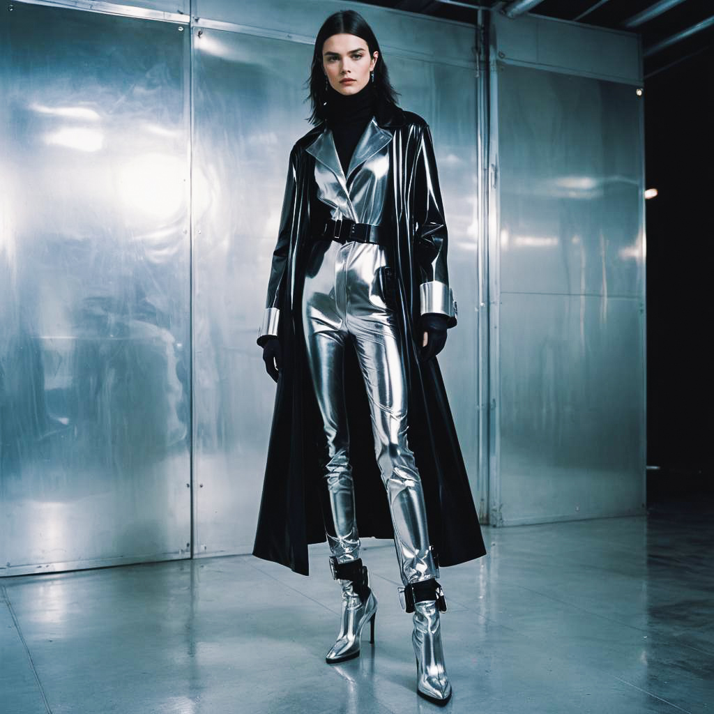 Futuristic Goth Fashion in Dazed Style