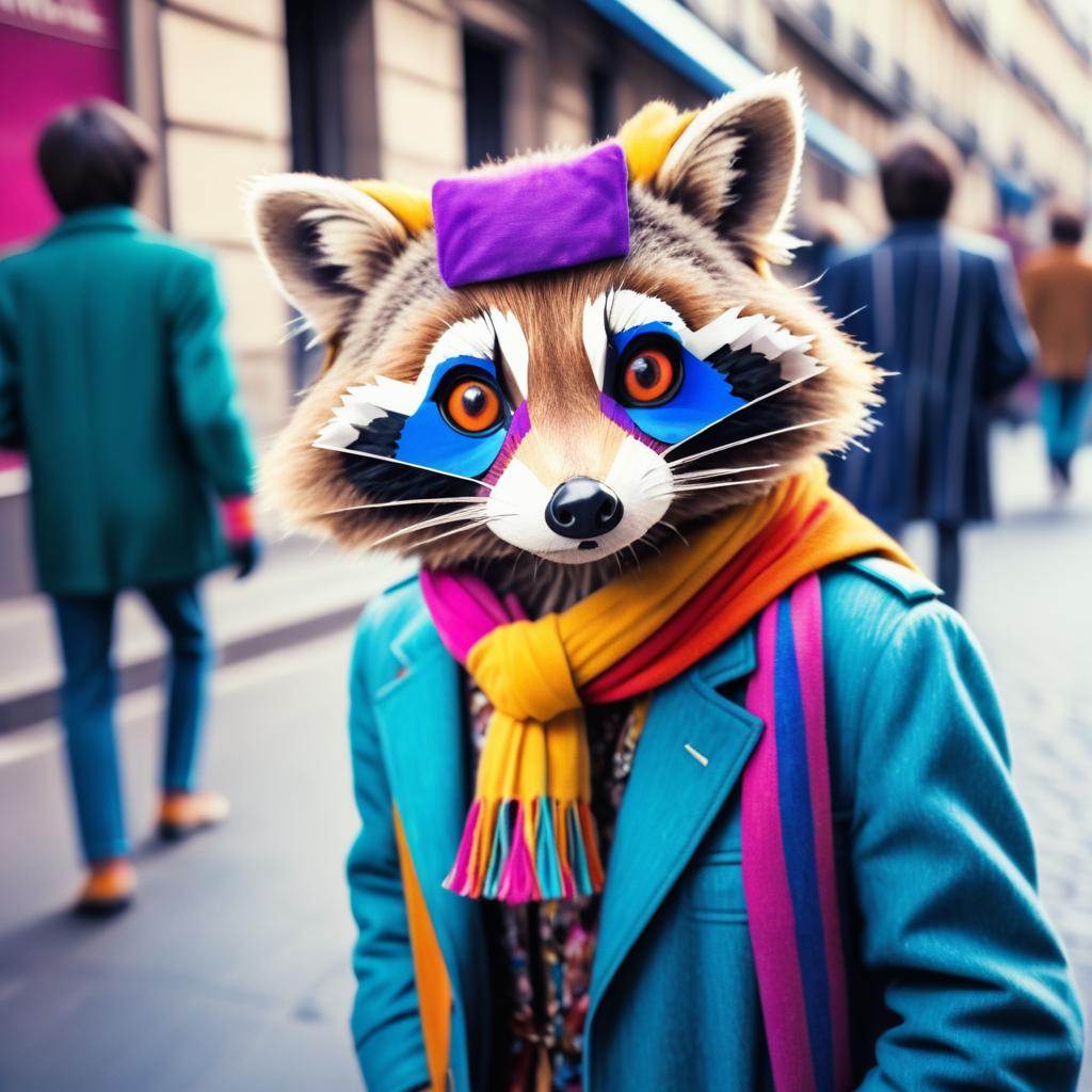 Time-Traveling Raccoon in 1980s Paris