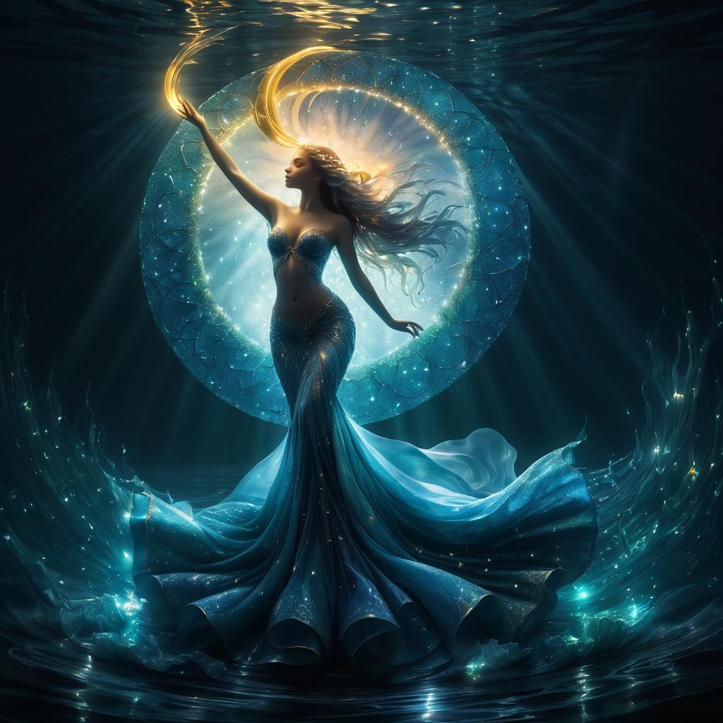 Mermaid's Rebirth: Light in Darkness