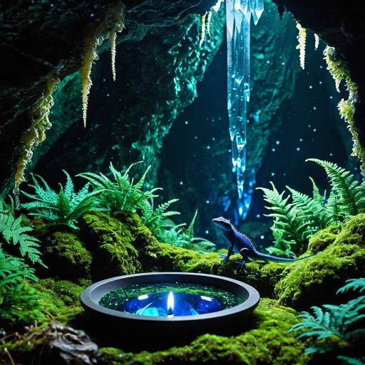 Ethereal Salamander in Crystal Cave