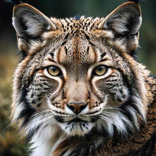 Majestic Tibetan Lynx Portrait Artwork