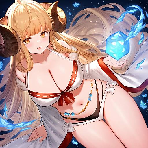 Illustration of Anila (summer) (granblue fantasy), granblue fantasy in the style of Hoshimiya aki