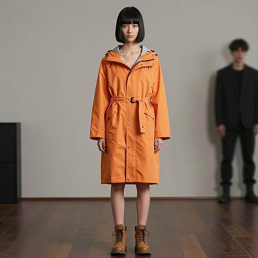 Stylish Girl in Flash Costume Photography