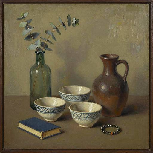 Cozy Decorative Still Life Painting