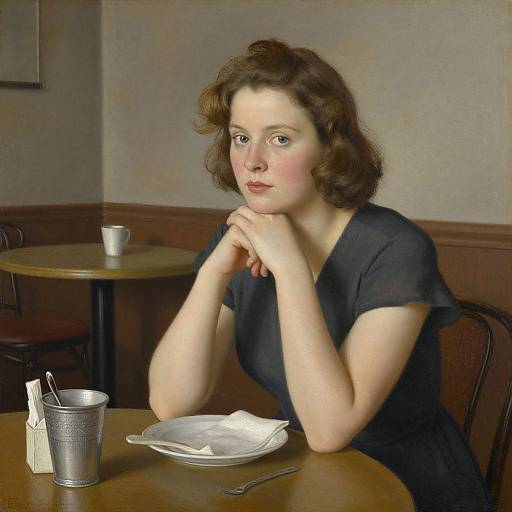 Woman in a Cafe by Lotte Laserstein