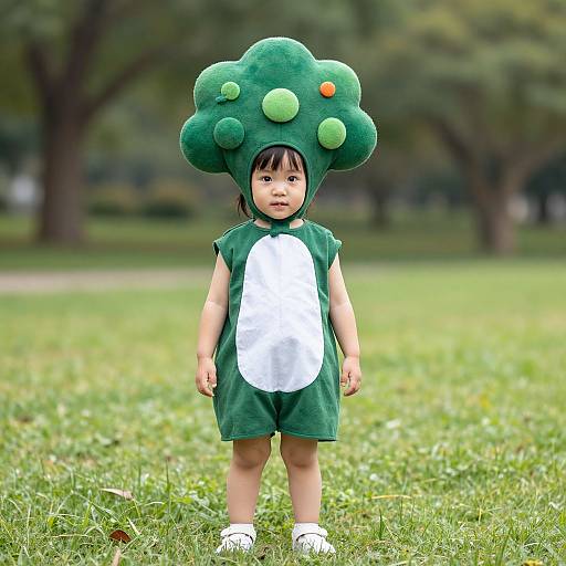 Child in Tiny Tree Costume