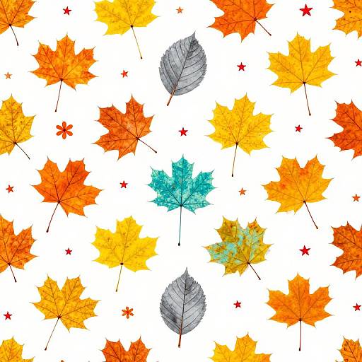 Vibrant Autumn Leaves Pattern