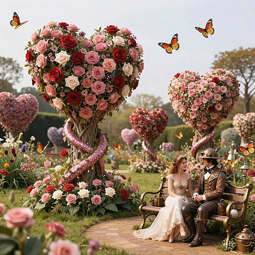 Steampunk Romantic Valentine's Garden