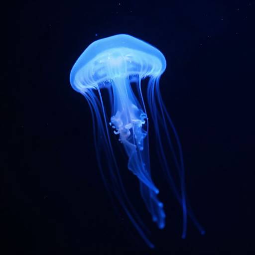 Ethereal Jellyfish in Starry Abyss