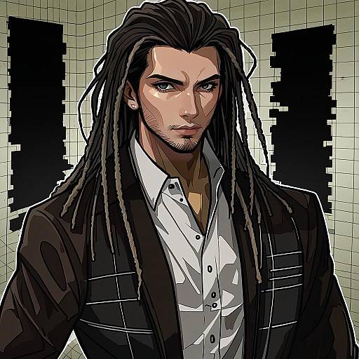 Illustration of Hagakure yasuhiro, danganronpa (series) in the style of Shan