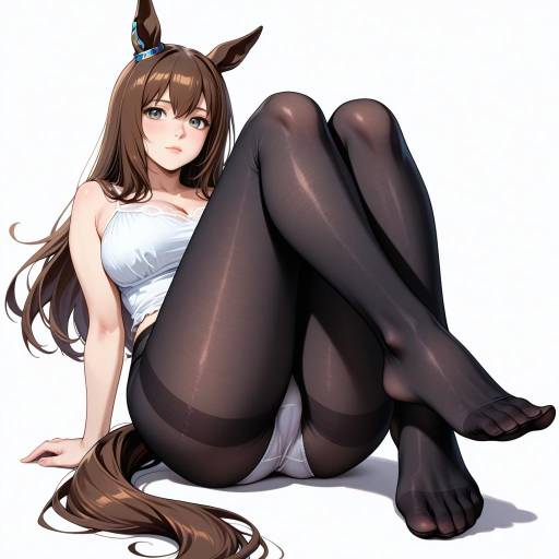 Charming Horse Girl with Animal Ears