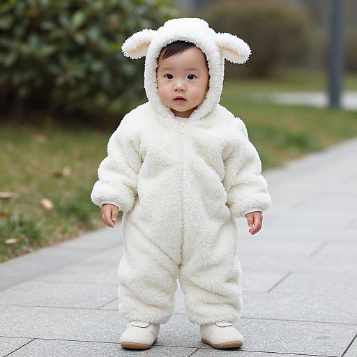 Plush Sheep Infant Costume Photo