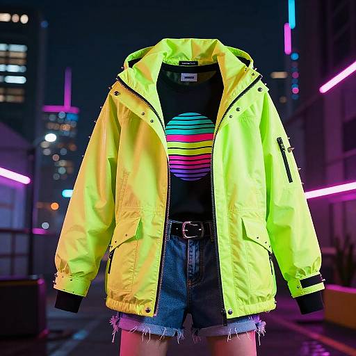 Neon Punk 1980s Retro-Futurism Fashion