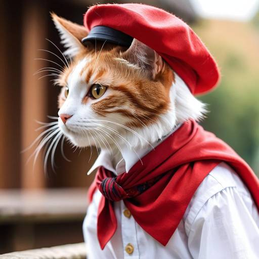 Furry Male in Red Accents and Globe