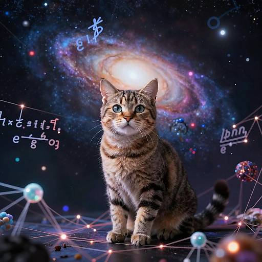 Curious Cat in Quantum Cosmos