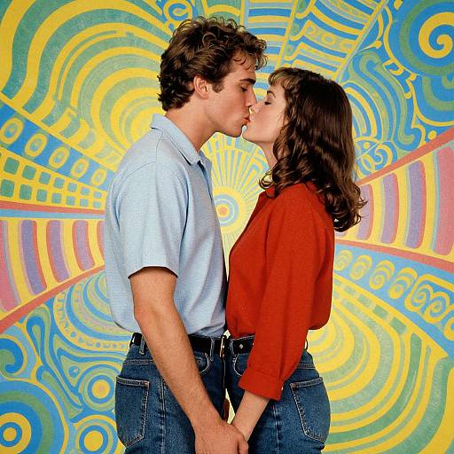 1980s Psychedelic Romance Movie Poster