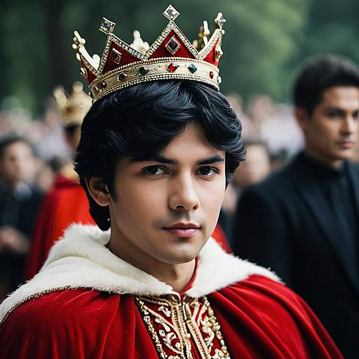 Regal King in Elegant Attire