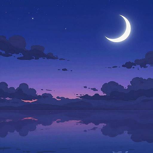 Anime Twilight Sky 4K Wallpaper