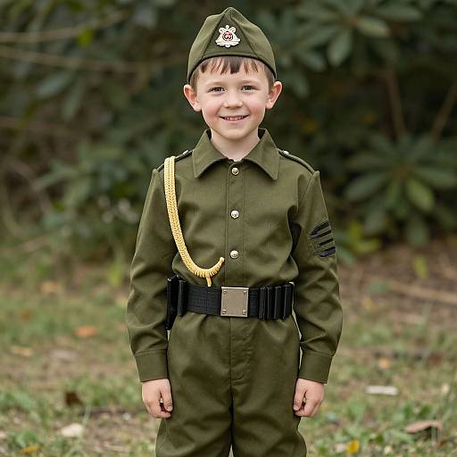Young Boy in Toy Soldier Costume