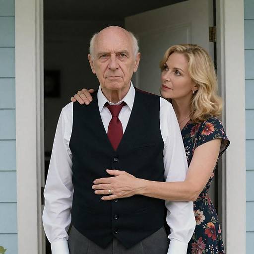 Intimate Embrace in a Soft Setting