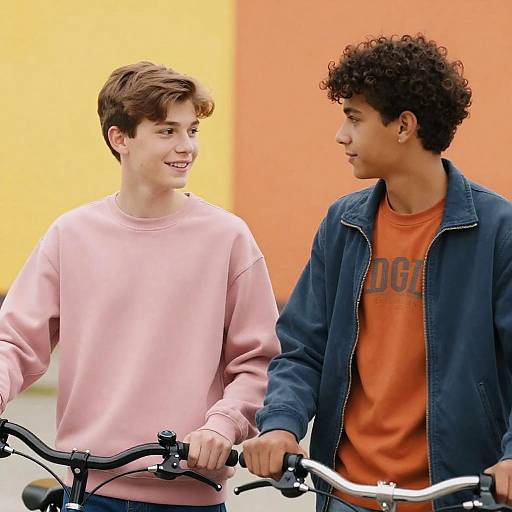 Teenage Boys Enjoying Outdoor Moments