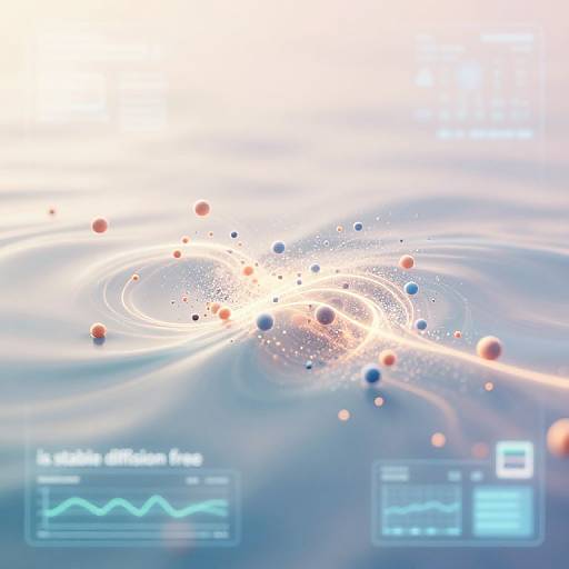 Abstract Scientific Illustration of Stable Diffusion