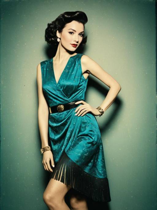 Elegant Evening Wear with Fringe Details