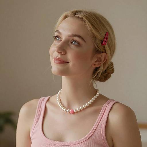 Elegant Portrait of a Blonde Woman