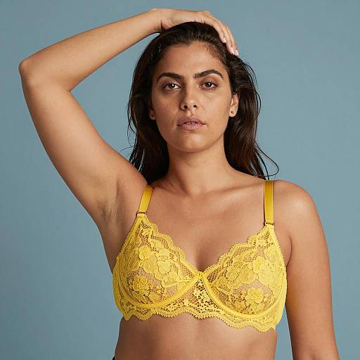 Serious Portrait of a Woman in Yellow