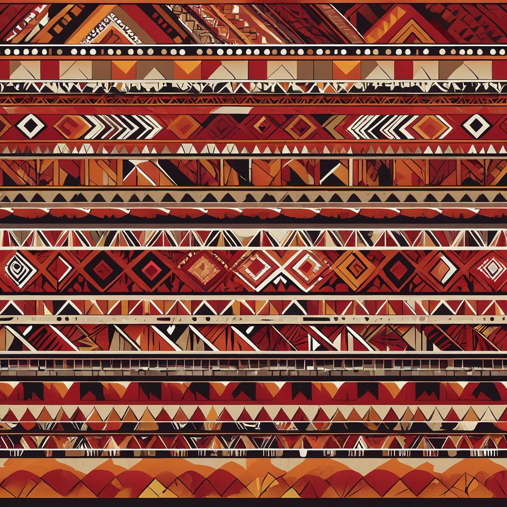 Intricate Tribal Graffiti in Earthy Tones