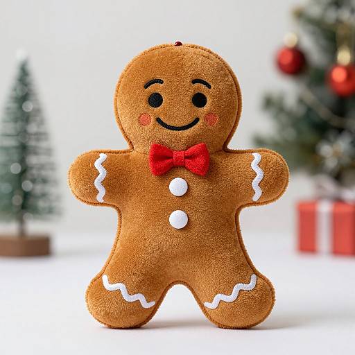 Festive Gingerbread Man Pet Toy