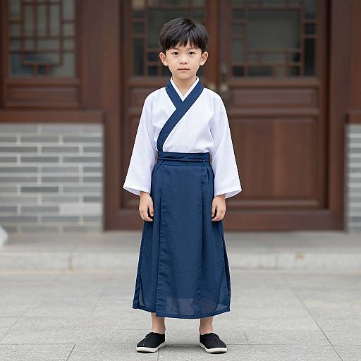Traditional Asian Boy Costume Portrait