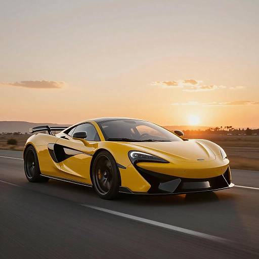 Ultra-Realistic Supercar at Sunset